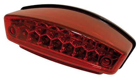 SHIN YO LED-Rücklicht MONSTER, rotes Glas, E-gepr.