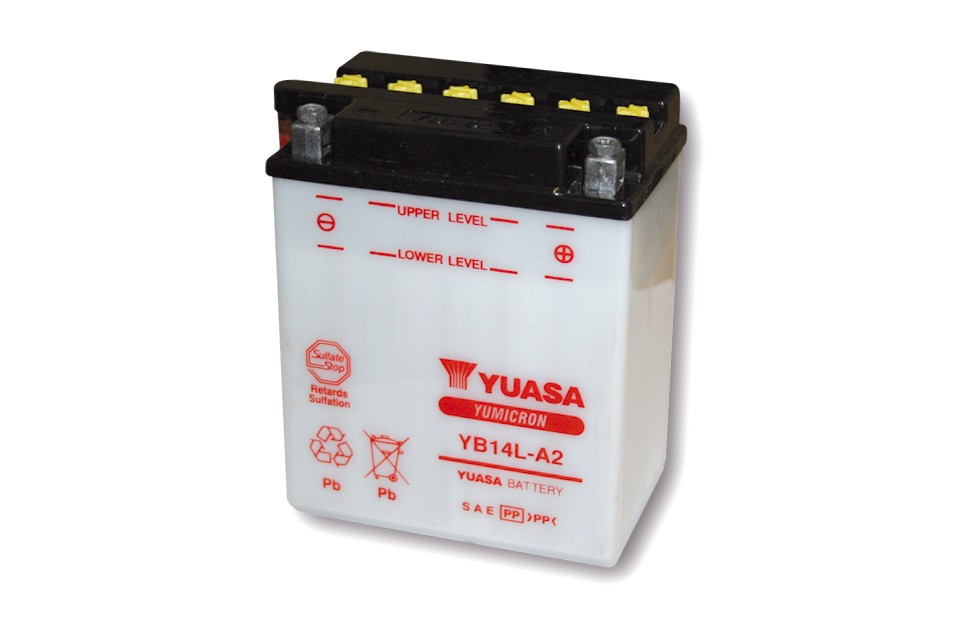YUASA Batterie YB 14L-A2 ohne Säurepack