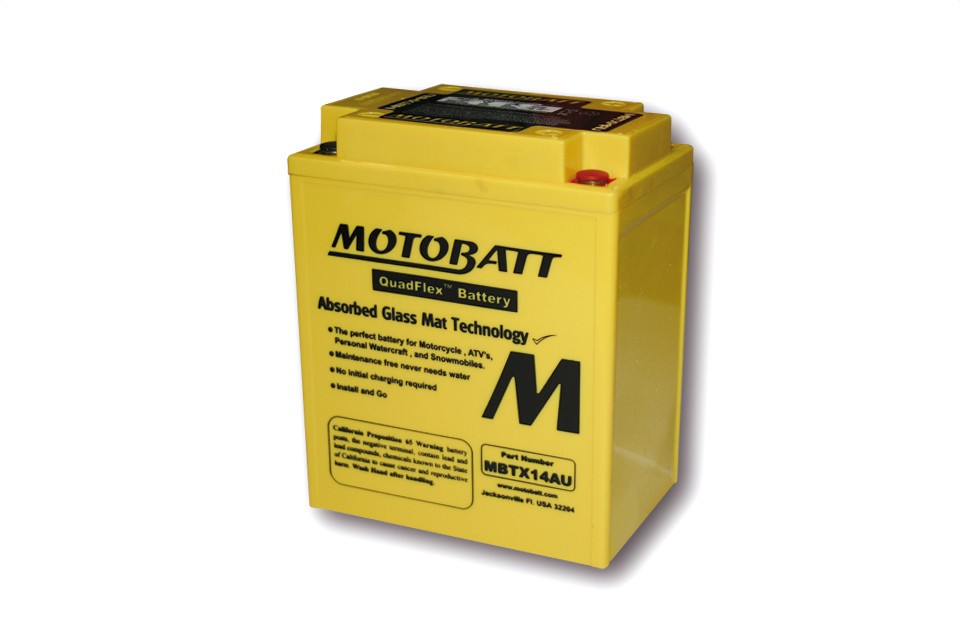 MOTOBATT Batterie MBTX14AU, 4-polig