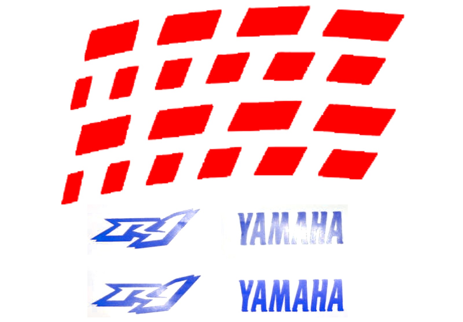 Zweifarbige Felgenbettaufkleber Yamaha YZF R1