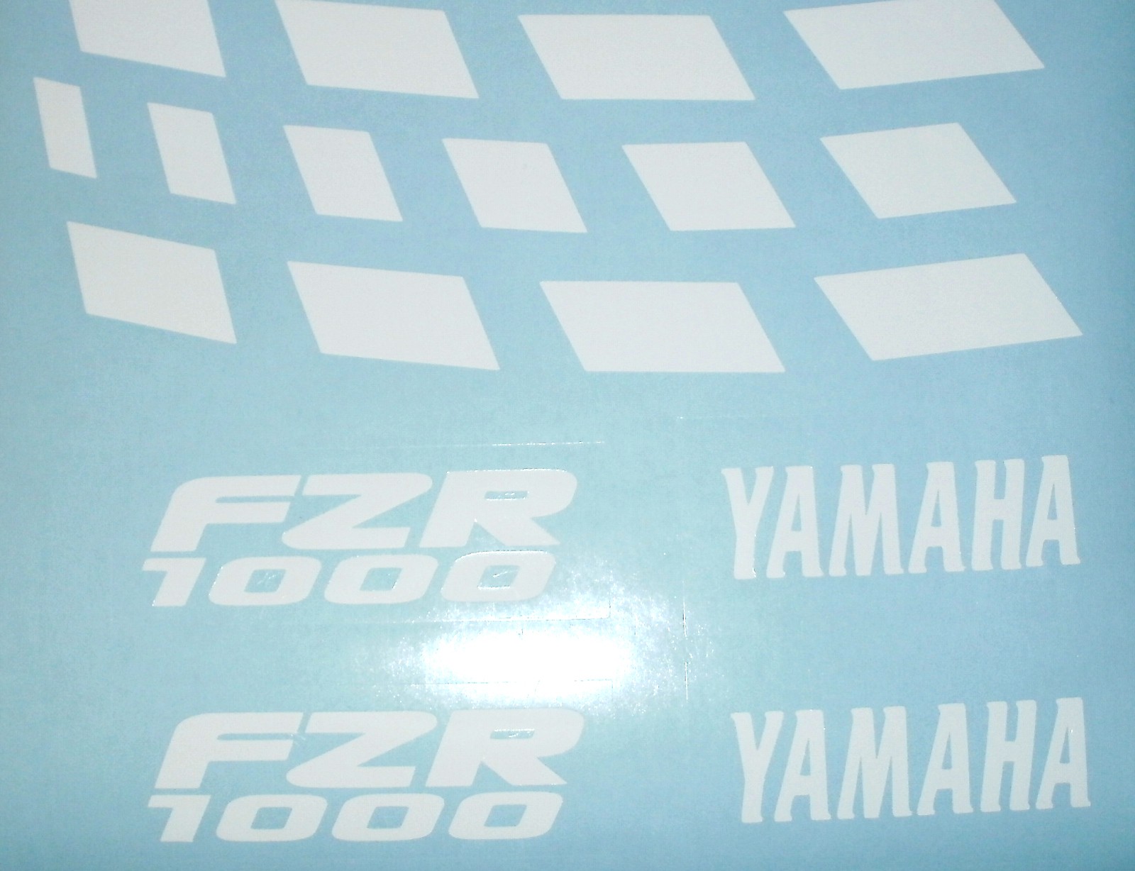 Felgenbettaufkleber Yamaha FZR 1000 weiß