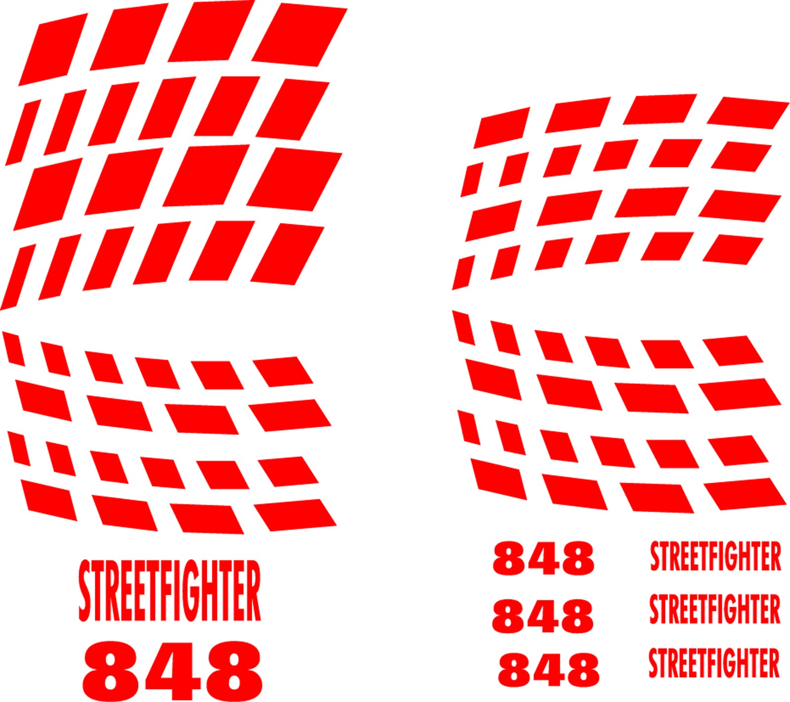 Felgenbettaufkleber Ducati 848 Streetfighter