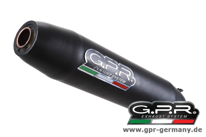 GPR Deeptone Nero KTM Duke 390 2013-14 Slip On Endschalldämpfer Auspuff mit Kat
