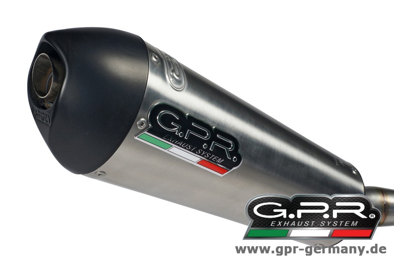 GPR GP Evolution Edelstahl KTM Duke 390 2013-14 Slip On Endschalldämpfer Auspuff mit Kat