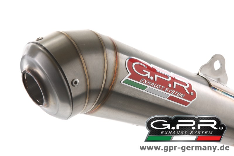 GPR Powercan Edelstahl KTM Duke 390 2013-14 Slip On Endschalldämpfer Auspuff mit Kat