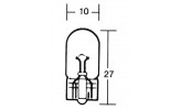 W5W Glassockel-Glühlampe 12V 5W W2,1x9,5 D