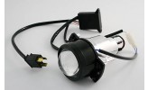 SHIN YO Ellipsoidscheinwerfer 50 mm mit Blende für Fern- und Abblendlicht, H1