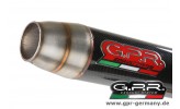 GPR Deep Tone Carbon KTM Duke 390 2013-14 Slip On Endschalldämpfer Auspuff mit Kat