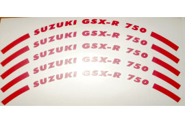 Felgenrandaufkleber SUZUKI GSX-R 750
